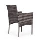 Polyrattan Garden Furniture Set MultiGarden 2 Chairs and Table, Grey