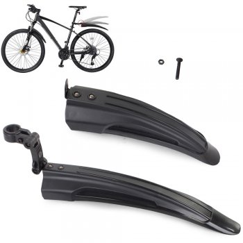 Velosipēdu dubļusargi (priekšējais un aizmugurējais), 24-28 collu riteņiem | Front and Rear Bicycle Mudguards