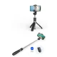 Tech-Protect L01S Bluetooth statīvs un pašportretu kāts līdz 70cm - melns