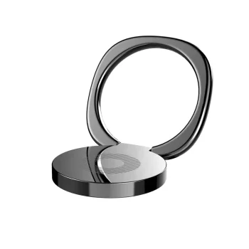 Baseus Aluminium Holder Privity Ring Bracket, Black | Кольцо для Телефона