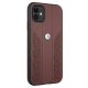 BMW iPhone 11 / XR Case Leather Curve Perforate, Red