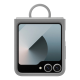 Samsung Galaxy Z Flip 6 ( SM-F741B/DS ) Original Silicon Case Cover with Ring, Gray (EF-PF741TJEGWW) | Чехол...