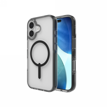 ZAGG Santa Cruz Snap MagSafe aizsargvāciņš priekš iPhone 17 – caurspīdīgi melns | Phone Case Cover