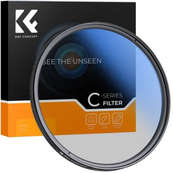 K&F Concept Nano-C HMC CPL cirkulārais polarizācijas filtrs, 58 mm