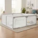 Bērnu sētiņa ECOTOYS 160x200 cm, liela manēža ar somu, pelēka
