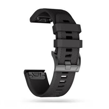 Tech-Protect Smooth Strap for Garmin Fenix 5 / 6 / 6 Pro / 7, Black