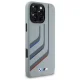 Чехол BMW для iPhone 16 Pro Max Silicone Turning Lines MagSafe, серый