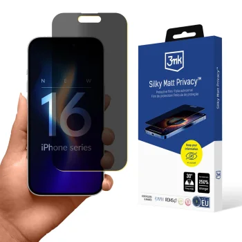 3mk Silky Matt Privacy Film for iPhone 16 Plus