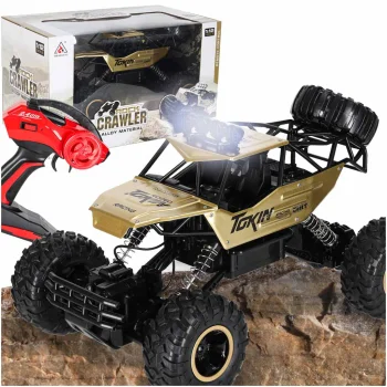 Radiovadāms auto RC Rock Crawler 1:12 4WD metāla, zelta