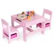 Комплект детской мебели столик и 2 стула с меловой доской ECOTOYS,...