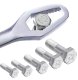Universāla uzgriežņu atslēga 8-22mm AG786, sudraba