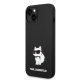 Чехол Karl Lagerfeld Silicone Choupette для iPhone 14 Plus / 15 Plus - Черный