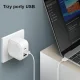 Uniq Verge Pro 66W GaN USB-C sienas lādētājs ar USB-C – balts
