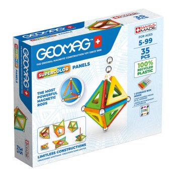GEOMAG GEO-377 Magnētiskie Rotaļu Spēļu Bloki Bumbiņas Stienīši Konstruktors no Pārstrādātas Plastmasas, 35...