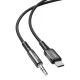 Acefast audio kabelis USB Type-C uz 3.5mm mini jack AUX 1.2m C1-08, melns