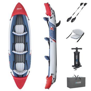 Bestway Hydro-Force Rapid X3 piepūšamais kajaks 3 personām, 381 x 100 cm