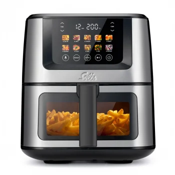 Solis Air Fry & Dry XL 8200 gaisa friteris, 7.5L, Sudraba/Melna