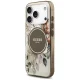 Guess IML Flower & Tonal Circle MagSafe Phone Case Cover iPhone 17 Pro - brown