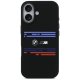 BMW M Silicon Horizontal Line MagSafe Phone Case Cover iPhone 17 - Black