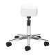 Sillon Bell Mobile Pedicure Footstool White