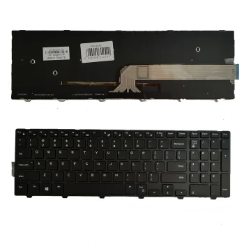 Клавиатура Dell Inspiron 5558 / 3558 / 5758 с подсветкой (US), черная