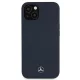 Чехол Mercedes для iPhone 13 mini Silicone Line, темно-синий