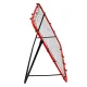Futbola treniņu atsitējs bērniem 125x125 cm, sarkans/melns