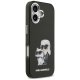 Чехол Karl Lagerfeld IML Aquarelle Karl & Choupette & Logo MagSafe для iPhone 17 — черный
