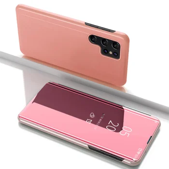 Чехол-книжка Clear View Case для Samsung Galaxy S25 Ultra, розовый