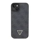 Guess iPhone 15 vāciņš Crossbody 4G Metal Logo, melns