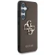 Чехол Guess Grained Big 4G Logo для Samsung Galaxy S25 Plus коричневый