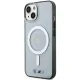 Чехол BMW Silver Ring MagSafe для iPhone 15 / 14 / 13 - Прозрачный