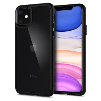 Apple Iphone 11 6.1'' Spigen Ultra Hybrid Case Cover, Matte Black | Чехол Кабура Кейс Бампер...