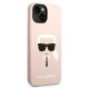 Чехол Karl Lagerfeld Silicone Karl\'s Head для iPhone 14 Plus, розовый