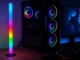 LED RGB galda / grīdas lampa 40cm, melna