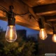 Садовая гирлянда 20 LED ламп, 20м, теплый белый