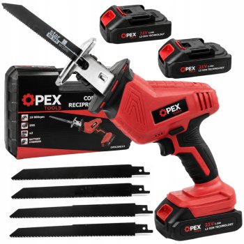 Аккумуляторная сабельная пила OPEX TOOLS OPX28013 21V с 2 аккумуляторами и...