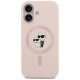 Karl Lagerfeld iPhone 17 Case Silicone Karl&Choupette MagSafe, Pink