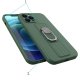 Samsung Galaxy A33 5G Ring Case Silicone Cover with Stand and Finger Grip, Red