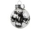 Christmas Tree Baubles 6 cm, Set of 24, Black