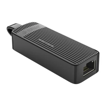 Сетевой адаптер Orico UTK-U3 USB-A 3.0 RJ45 Gigabit Ethernet 1 Гбит/с, черный