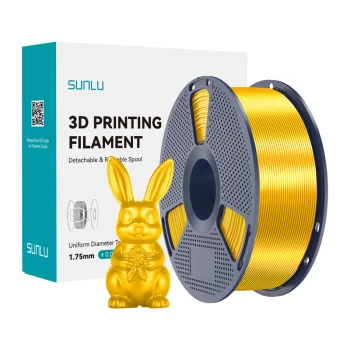 Филамент для 3D-принтера Sunlu PLA+ Silk, золотой