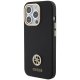 Guess Silicone Logo Strass 4G Case for iPhone 15 Pro, Black