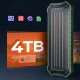 Pārnēsājams M.2 NVMe/SATA SSD USB-C 3.2 diska nodalījums - pelēki zaļš | Portable drive bay gray-green