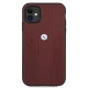 Чехол BMW для iPhone 11 / XR Leather Curve Perforate, красный