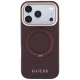 Guess Ring Stand 360 MagSafe vāciņš iPhone 18 Pro / 17 Pro, bordo