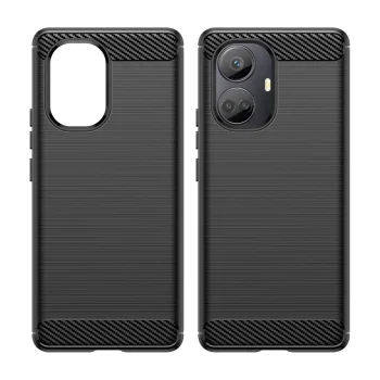 Vāciņš Realme 10 Pro+ viedtālrunim Carbon Case, melns