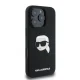 Karl Lagerfeld silikona Head Print MagSafe vāciņš iPhone 16 Pro Max - melns | Silicone Phone Case Cover Black