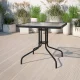Садовый стол Multigarden 60x60 см, стеклянная столешница