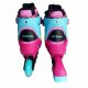 NICEkids Children Adjustable Inline Roller Skates with Helmet, Knee and Elbow Pads, Size 30-33, Pink